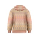 Boho Soft Peach Pattern Kids  Pullover Hoodie View2