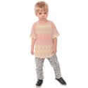 Boho Soft Peach Pattern Kids  Raglan Tee View1