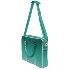 Biscay Green Gradient Ombre Cross Body Office Bag by SpinnyChairDesigns