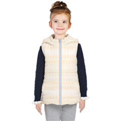 Boho Lemon Chiffon Pattern Kids  Hooded Puffer Vest by SpinnyChairDesigns