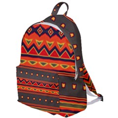 Boho Orange Tribal Pattern The Plain Backpack by SpinnyChairDesigns