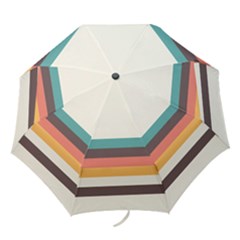 Classic Retro Stripes Folding Umbrellas by tmsartbazaar