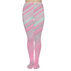 Turquoise And Pink Striped Tights by SpinnyChairDesigns