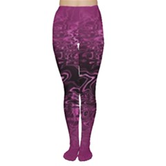 Magenta Black Swirl Tights by SpinnyChairDesigns