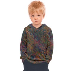 Boho Floral Pattern Kids  Overhead Hoodie by SpinnyChairDesigns