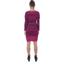 Dark Rose Pink Ombre  Asymmetric Cut-Out Shift Dress View2