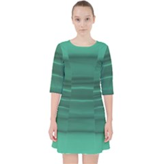 Biscay Green Ombre Pocket Dress by SpinnyChairDesigns