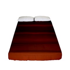 Cinnamon And Rust Ombre Fitted Sheet (full/ Double Size) by SpinnyChairDesigns