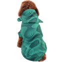 Biscay Green Swirls Dog Coat View2