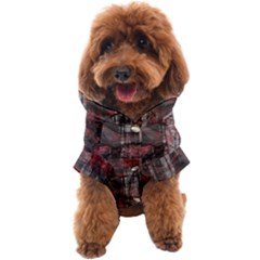 Red Black Abstract Texture Dog Coat