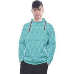 Boho Teal Pattern Men s Pullover Hoodie by SpinnyChairDesigns