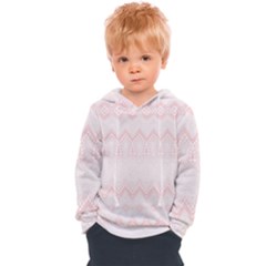 Boho Pastel Pink Pattern Kids  Overhead Hoodie by SpinnyChairDesigns