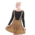 Boho Sunflower Print Suspender Skater Skirt View1