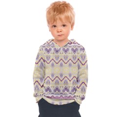 Boho Violet Yellow Kids  Overhead Hoodie by SpinnyChairDesigns