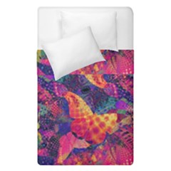 Colorful Boho Abstract Art Duvet Cover Double Side (single Size) by SpinnyChairDesigns