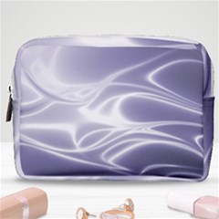 Violet Glowing Swirls Make Up Pouch (medium) by SpinnyChairDesigns