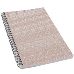 Boho Tan Lace 5 5  X 8 5  Notebook by SpinnyChairDesigns