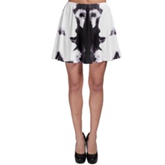 Rorschach Inkblot Pattern Skater Skirt by SpinnyChairDesigns