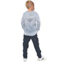 Faded Blue Floral Print Kids  Overhead Hoodie View2