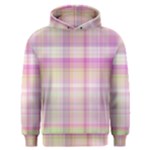 Pink Madras Plaid Men s Overhead Hoodie