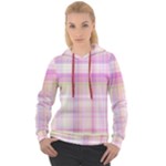 Pink Madras Plaid Women s Overhead Hoodie