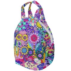 Double Sunflower Abstract Travel Backpacks by okhismakingart