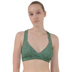 Asparagus Green Butterfly Print Sweetheart Sports Bra by SpinnyChairDesigns