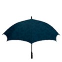 Indigo Dye Blue Butterfly Pattern Golf Umbrellas View3