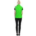 Chartreuse Green Butterfly Print Women s Button Up Vest View2