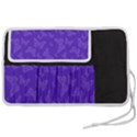 Violet Purple Butterfly Print Pen Storage Case (M) View2