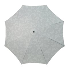 Wedding White Butterfly Print Golf Umbrellas by SpinnyChairDesigns