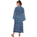 Boho Denim Blue Maxi Kimono View2