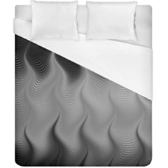 Abstract Black Grey Duvet Cover (california King Size) by SpinnyChairDesigns