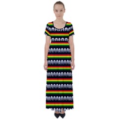 Ljp High Waist Short Sleeve Maxi Dress