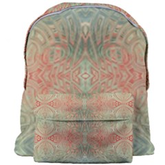 Peach Green Texture Giant Full Print Backpack by SpinnyChairDesigns