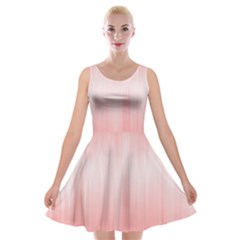 Fresh Pink Ombre Velvet Skater Dress by SpinnyChairDesigns