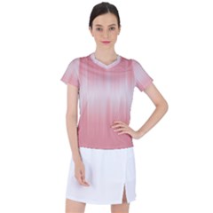 Fresh Pink Ombre Women s Sports Top by SpinnyChairDesigns