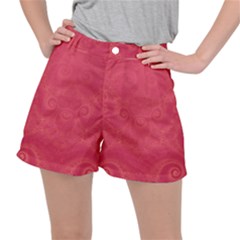 Blush Pink Octopus Swirls Ripstop Shorts by SpinnyChairDesigns