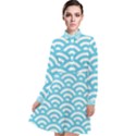 Waves Long Sleeve Chiffon Shirt Dress View1