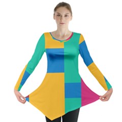 Squares  Long Sleeve Tunic  by Sobalvarro