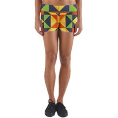 Africa  Yoga Shorts by Sobalvarro