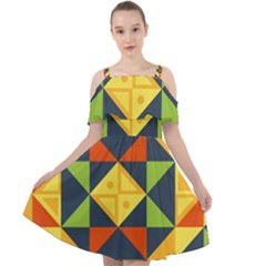 Africa  Cut Out Shoulders Chiffon Dress by Sobalvarro