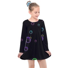 Bubble Show Kids  Long Sleeve Dress by Sabelacarlos