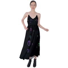 Bubble In Dark Tie Back Maxi Dress by Sabelacarlos