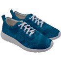 Cerulean Blue Spirals Mens Athletic Shoes View3