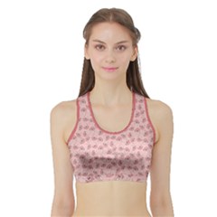 Squid Chef Pattern Sports Bra With Border