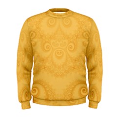 Golden Honey Swirls Men s Sweatshirt by SpinnyChairDesigns