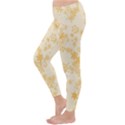 Yellow Flowers Floral Print Classic Winter Leggings View2