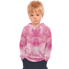 Pink Floral Pattern Kids  Overhead Hoodie by SpinnyChairDesigns