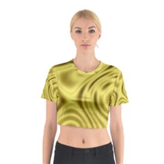 Golden Wave Cotton Crop Top by Sabelacarlos